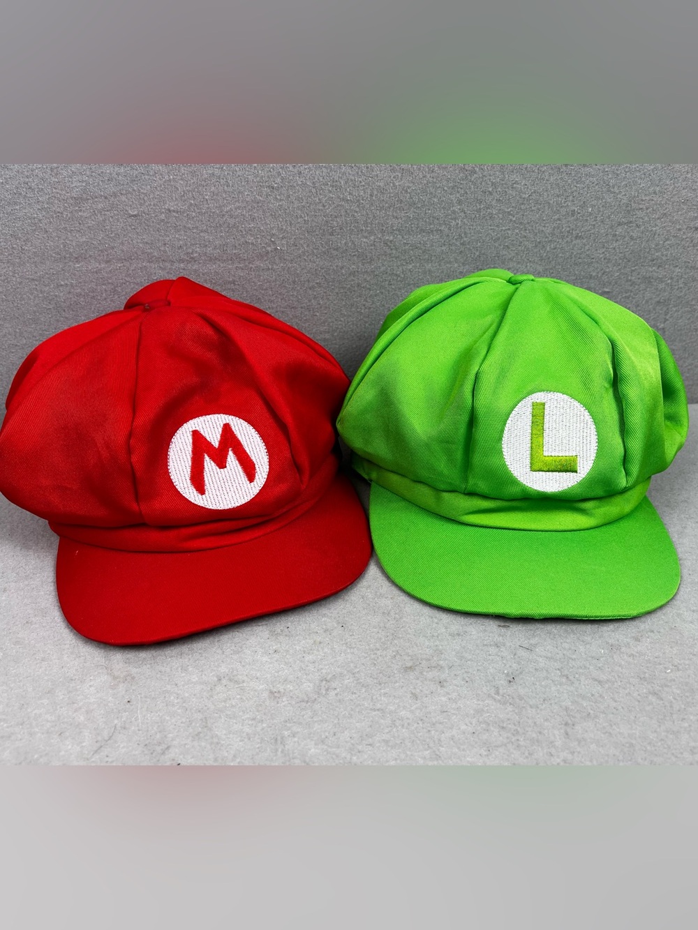 Super Mario Cosplay Luigi And Mario Set Of 2 Hats Costume Unbranded